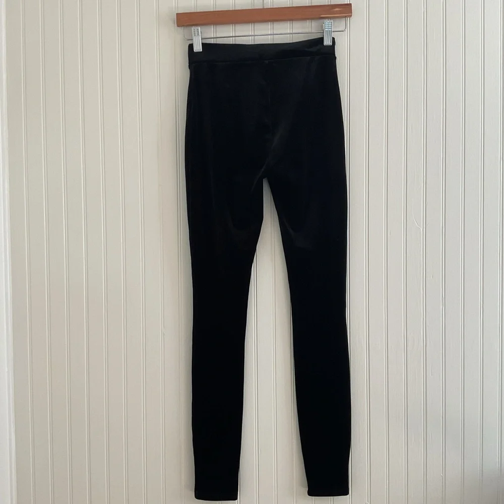 J. Crew Velvet Leggings Black
